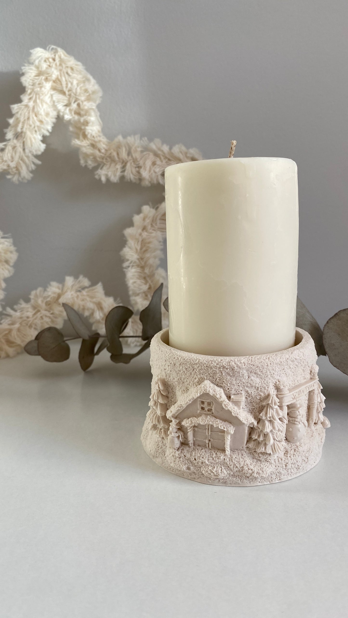 Candelabro Snow Town