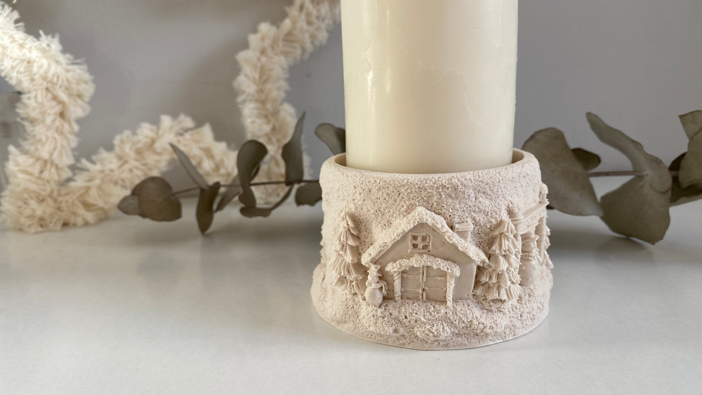 Candelabro Snow Town